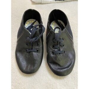 Capezio Jazz Shoes Little Girl Size 7 Black Dance